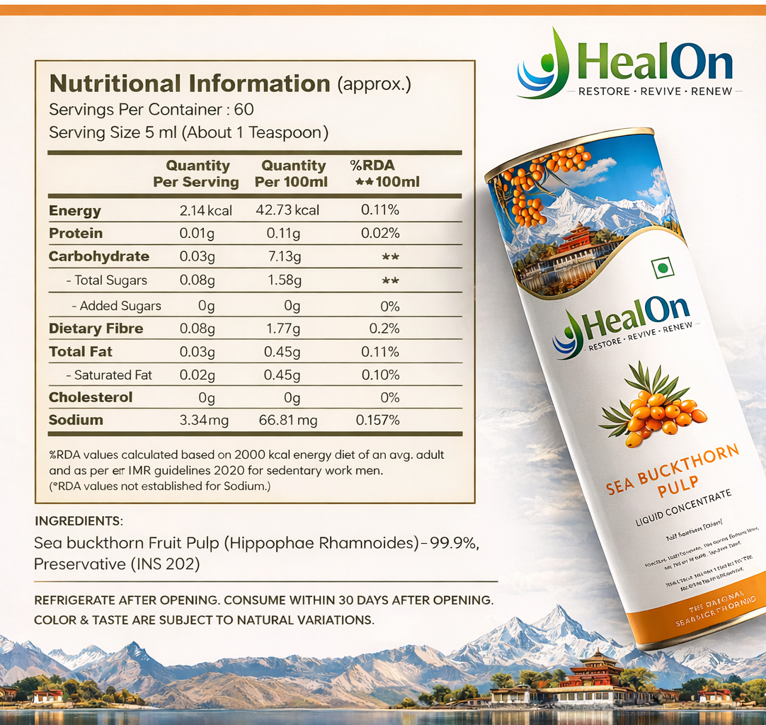 🌿HealOn™ – Sea Buckthorn Juice (Pulp)